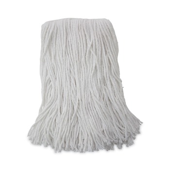 Boardwalk BWK2016R #16 Cut-End Rayon Fiber Value Standard Mop Head - White (12/Carton)