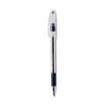 Pens | Pentel BK90-C Stick Fine 0.7 mm R.S.V.P. Ballpoint Pen - Blue Ink, Clear/Blue Barrel (1-Dozen) image number 2