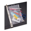 Binders | Oxford 68504 8 in. x 10.5 in. 2 to 5-Hole Punched Zipper Binder Pocket - Clear image number 1