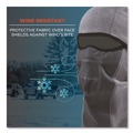 Safety & First Aid | Ergodyne 16835 N-Ferno 6823 One Size Fits Most Fleece Hinged Balaclava Face Mask - Gray image number 3