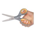 Arts & Crafts Supplies | Westcott 13526 7 in. Titanium Bonded Straight Scissors with 3 in. Cut Length - Gray/Yellow Handle image number 1