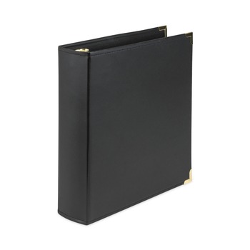 Samsill 15160 Classic Collection 11 in. x 8.5 in. 3 Rings 2 in. Capacity Ring Binder - Black