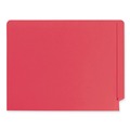 File Folders | Smead 25740 0.75 in. Expansion Heavyweight Colored End Tab 2-Fastener Folders - Letter Size/Red Exterior (50/Box) image number 1