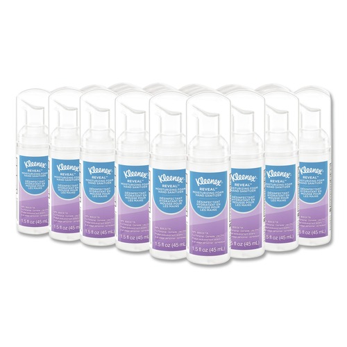 Hand Sanitizers | Kleenex 34604 1.5 oz. Pump Bottle Ultra Moisturizing Foam Hand Sanitizer - Unscented (24/Carton) image number 0