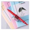 Pens | Pilot 31508 0.7 mm Fine G-Knock BeGreen Retractable Gel Pen - Red Ink, Translucent Red/Red Barrel (1-Dozen) image number 3