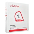 Binders | Universal UNV207421PK 11 x 8.5 1 in. Capacity Slant D-Ring View Binder, 3 Rings - White (12/Carton) image number 1