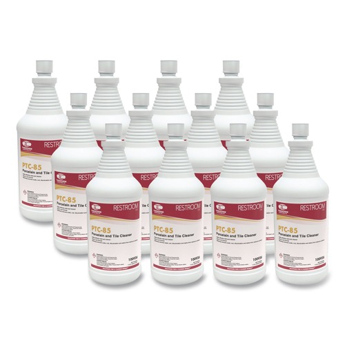Cleaning & Janitorial Supplies | Theochem Laboratories 500657 PTC-85 32 oz. Bottle Pleasant Scent Porcelain and Tile Cleaner (12/Carton) image number 0