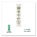 Cutlery | Eco-Products EP-S017-W Individually Wrapped Plantware CPLA Cutlery Fork - White (1000/Carton) image number 4