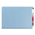 File Folders | Smead 29781 2 in. Expansion End Tab Pressboard Classification Folders - Blue/Legal Size (10/Box) image number 3