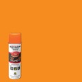 Painting | Rust-Oleum RST203036CT 17 oz. Aerosol Can Industrial Choice Precision Line Marking Paint - Flat Fluorescent Orange (12/Carton) image number 1