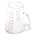Food Service | Carlisle 4314407 0.5 gal. Commercial Plastic Measuring Cup - Clear image number 3