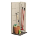 Office Filing Cabinets & Shelves | Suncast BMS1250 2 ft. 8.25 in. x 2 ft. 1.5 in. x 6 ft. 22 cu. Ft. Vertical Storage Shed - Vanilla/Stoney image number 4