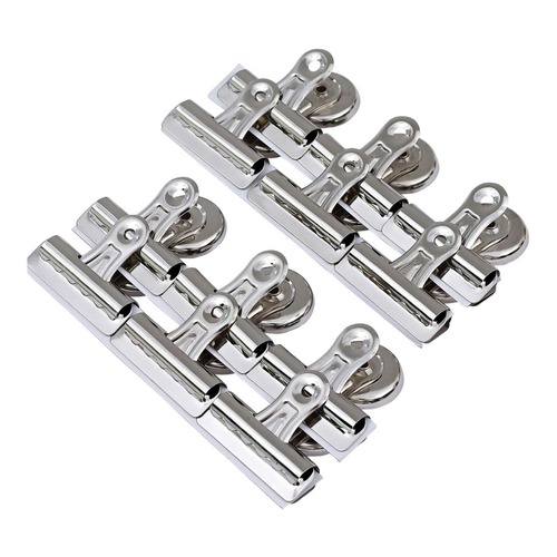 Back to School Sale | Universal UNV31261 Bulldog Magnetic Clips - Medium, Nickel (12/Pack) image number 0