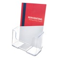 Desk Shelves | Deflecto 74901 DocuHolder 6.5 in. W x 3.75 in. D x 7.75 in. H Booklet Size Countertop/Wall-Mount Holder - Clear image number 5