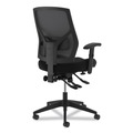 Office Chairs | HON HVL582.ES10.T 19 in. to 22 in. Seat Height 250 lbs. Capacity High-Back Task Chair - Black image number 4
