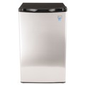 Breakroom Supplies | Avanti RM4436SS 19 1/2 in. W x 22 in. D x 33 in. H 4.4 Cubic Feet Refrigerator - Black/Stainless Steel image number 1