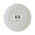  | AJM Packaging Corporation CP6OAWH 6 in. Diameter Coated Paper Plates - White (100/Pack, 12 Packs/Carton) image number 3