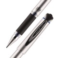 Pens | uni-ball 65801 207 Impact 1 mm Stick Gel Pen - Blue Ink/Silver/Black/Blue Barrel/Bold (1-Dozen) image number 4