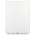Just Launched | Avery 11376 11 in. x 8.5 in. 27-Tab Preprinted Legal Exhibit Bottom A to Z Tab Index Dividers - White (1-Set) image number 1