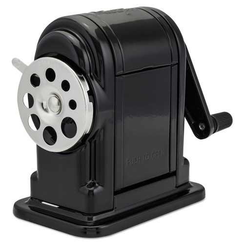 Pencil Sharpeners | X-ACTO 1001 Ranger 55 3.25 in. x 6 in. x 5.5 in. Manually-Powered Classroom Manual Pencil Sharpener - Black image number 0