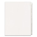 Back to School Sale | Avery 01700 11 x 8.5 Allstate Style Preprinted Legal Exhibit Side A to Z Tab Index Dividers - White (26-Pieces/Set) image number 0