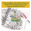 Pencils | Crayola 682424 3.3 millimeter 2B Erasable Color Pencil - Assorted Lead and Barrel Colors (24/Box) image number 8