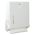 Paper Towels and Napkins | San Jamar T1905WH 11.63 in. x 5 in. x 14.5 in. True Fold C-Fold/Multifold Paper Towel Dispenser - White image number 1