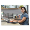 Office Desks & Workstations | Safco 2161BL 12.25 in. x 12.25 in. x 2 in. Onyx Mesh Laptop Stand - Black image number 5