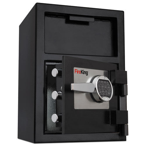 Office & Office Supplies | FireKing SB2414-BLELMS 24w x 13.4d x 10.83h 2.72 cu ft Depository Security Safe - Black image number 0