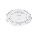 Cups and Lids | Dart 662TS Straw-Slot Lids for 9 - 20 oz. Cold Cups - Clear (100/Pack) image number 1