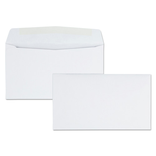 Envelopes & Mailers | Quality Park QUA90070 #6 3/4 Commercial Flap Gummed Closure 3.63 in. x 6.5 in. Business Envelope - White (500/Box) image number 0