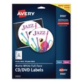 Labels | Avery 08960 Full Face CD Labels - Matte White (40/Pack) image number 0