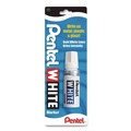 Permanent Markers | Pentel 100W Broad Bullet Tip Permanent Marker - White image number 1