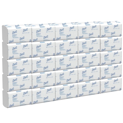 Paper Towels and Napkins | Scott 01960 7.8 in. x 12.4 in. 1-Ply Pro Scottfold Towels - White (25 Packs/Carton) image number 0