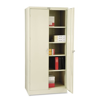 Tennsco 2470-CPY 36 in. x 24 in. x 78 in. High Deluxe Cabinet - Putty