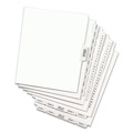 Dividers & Tabs | Avery 01401 Avery Style Legal 26-Tab Side Tab A Preprinted Exhibit 11 in. x 8.5 in. Index Dividers - White (25/Pack) image number 0