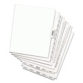 Dividers & Tabs | Avery 01401 Avery Style Legal 26-Tab Side Tab A Preprinted Exhibit 11 in. x 8.5 in. Index Dividers - White (25/Pack) image number 1