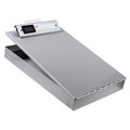 Clipboards | Saunders 11025 1 in. Clip Capacity Holds 8.5 in. x 11 in. Sheets Redi-Rite Aluminum Storage Clipboard with Calculator - Silver image number 0