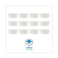  | Boardwalk 6102B 3.5 in. x 2000 ft. JRT Septic Safe 2-Ply Bath Tissue - Jumbo, White (6/Carton) image number 2