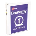Just Launched | Avery 05711 3 Round Rings 1 in. Capacity 11 in. x 8.5 in. Economy View Binder - White image number 0