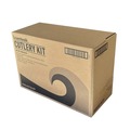 Cutlery | Boardwalk BWK4KITBLPP 4-Piece Mediumweight Cutlery Kit - Black (250/Carton) image number 2