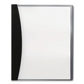 Sheet Protectors | GBC W21533 8.5 in. x 11 in. Report Cover with Hidden Swing Clip - Frosted/Black image number 0