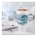 Just Launched | Dart 32AJ20H 32 oz. Horizon Hot/Cold Foam Drinking Cups - Teal/White (400/Carton) image number 5