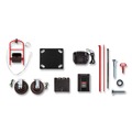 Cleaning Carts | Rubbermaid Commercial 2173661 0.5 mph to 3 mph DC Motor 60 V Lithium-Ion Battery Motorized Kit for 30 in. x 60 in. Platform Trucks - Large Black/Red image number 2