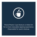 Cups and Lids | FLAVIA 25200058 12 oz Blue Band Flavia Logo Cold Cups - Clear/Blue (900/Carton) image number 4