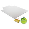 Office Chair Mats | Alera CM1J232ALEPL 45 x 53 Occasional Use Studded Chair Mat for Flat Pile Carpet - Clear image number 6