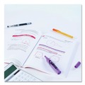 Highlighters | Avery 24060 HI-LITER Desk-Style Chisel Tip Highlighters - Fluorescent Purple Ink/Black Barrel (1-Dozen) image number 6