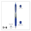 Pens | uni-ball 65941 Signo 0.7 mm Retractable Gel Pen - Blue Ink/Silver/Blue Barrel/Medium (1-Dozen) image number 3