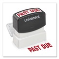 Stamps & Stamp Supplies | Universal UNV10063 PAST DUE Pre-Inked One-Color Message Stamp - Red image number 3
