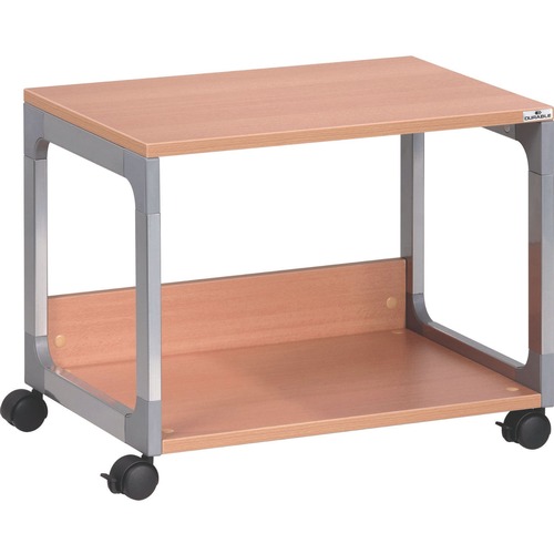 Office Carts & Stands | Durable 3710124 System 48 23.6 in. x 18.7 in. x 17 in. 2 Shelves Metal Multi-Function Trolley - Beech image number 0